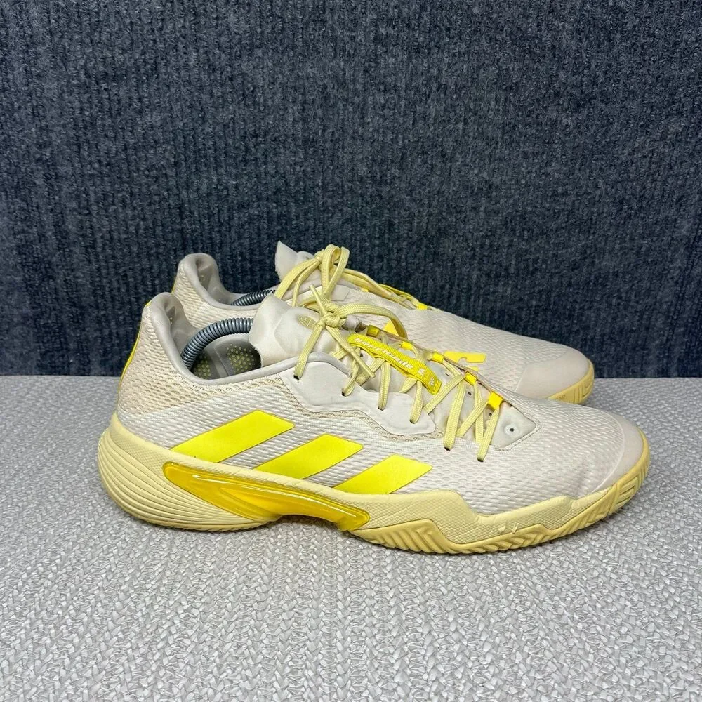 Adidas Barricade Clay Tennis Shoes Court Ecru Tint Yellow Mens Size 12 GY1448